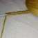 Для наглядности шпагат джутовый желтого цвета намотан на спицу для вязания 3 мм