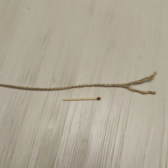 Шпагат джутовый 2-х ниточный 2х560 текс (клубок 100 гр)