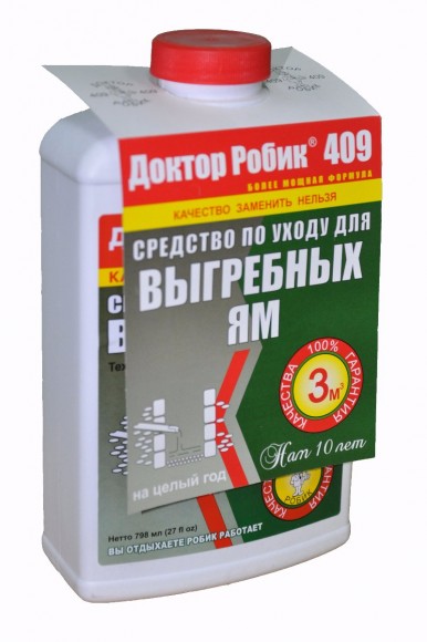 Доктор Робик 409. Средство по уходу за выгребной ямой на 3000 л