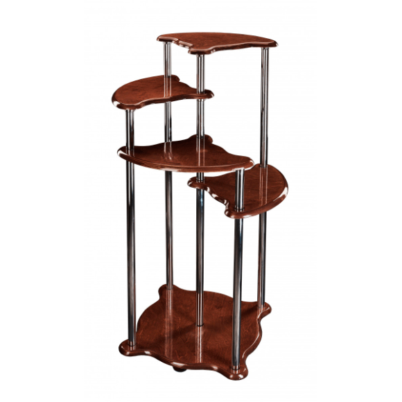 Подставка под цветы Ступенька на 4 горшка (комбинированная)