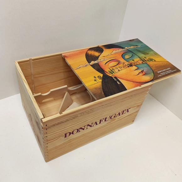 Ящик винный деревянный Donna Fugata 23.5х19.5х32.5 см