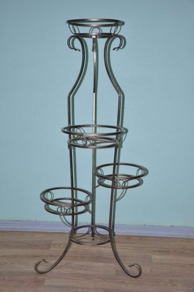 Подставка металлическая для цветов Ваза на 4 горшка