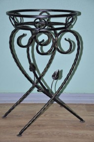 Стойка под цветы Сердце малое на 1 горшок