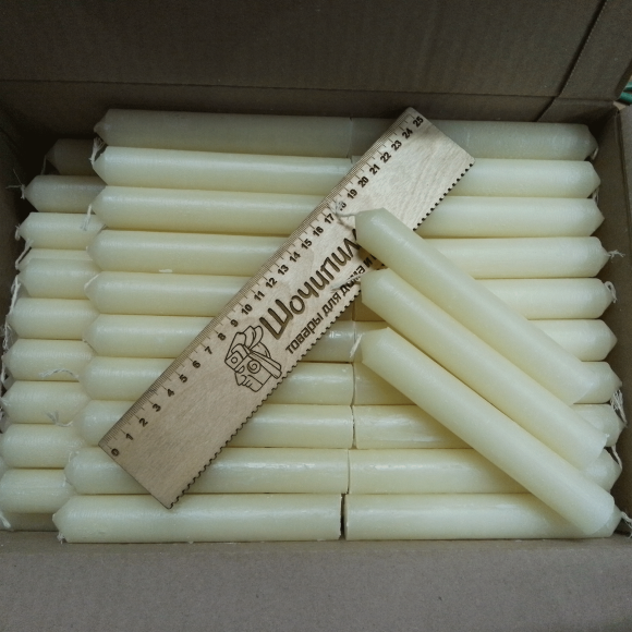 Свеча хозяйственная 15 см. Вес 55-60 гр Свеча хозяйственная 15 см. Вес 55-60 гр