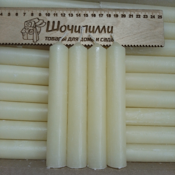 Свеча хозяйственная 15 см. Вес 55-60 гр Свеча хозяйственная 15 см. Вес 55-60 гр