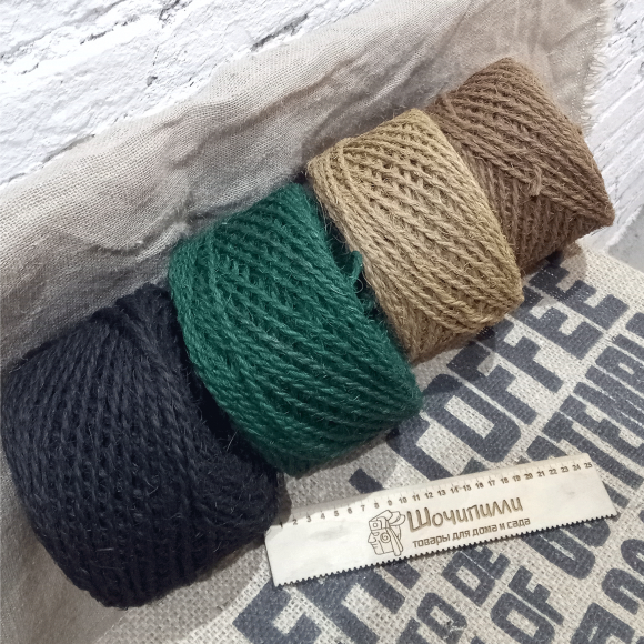 Веревка кокосовая 4-4,5 мм (100 м)