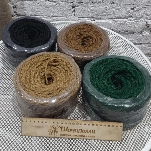 Веревка кокосовая 4-4,5 мм (100 м)