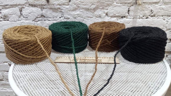 Веревка кокосовая 4-4,5 мм (100 м)