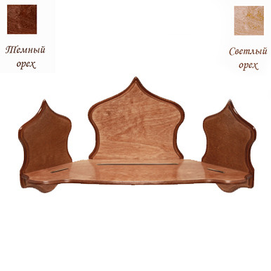 Полка под иконы Угловая одноярусная