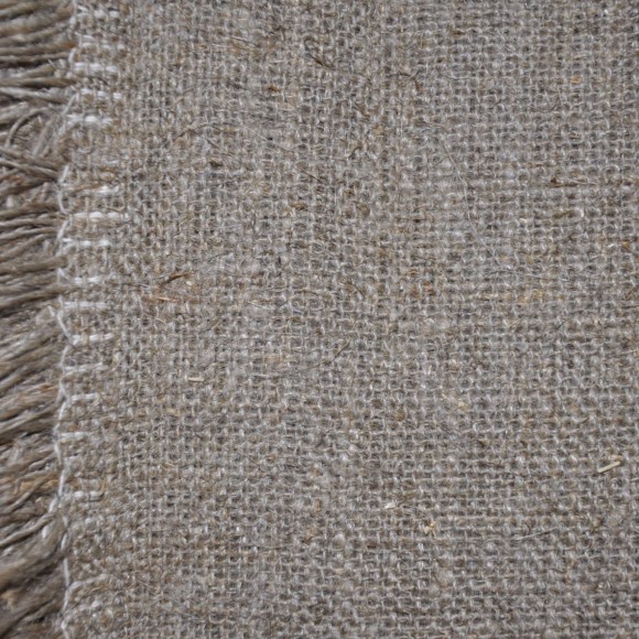 Ткань мешочная 100% лен, плотность 420 гр/м2. Рулон 100м