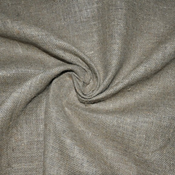 Ткань мешочная 100% лен, плотность 420 гр/м2. Рулон 100м