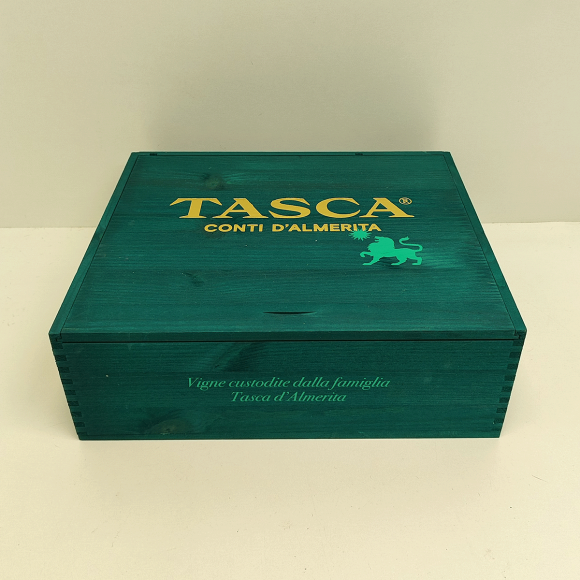 Ящик винный Tasca, Oremus БУ на 3 бутылки (деревянный)