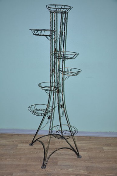 Стойка под цветы Березка Витая на 7 горшков