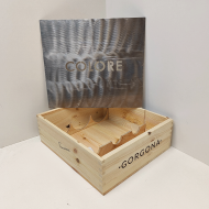 Ящик деревянный со стальной крышкой Color 29х33х11 см