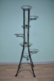 Стойка для цветов из металла Березка Квадрат на 7 горшков