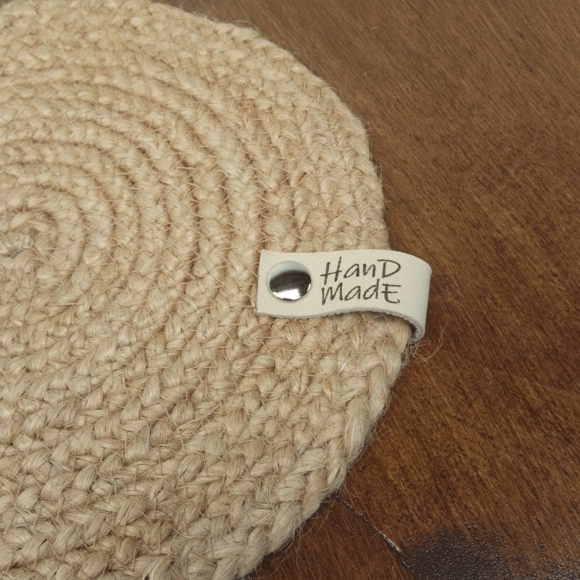 Бирка кожаная с хольнитеном 7,5х1,5 см