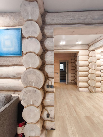 Использование интерьерного провода в оплетке из джута. г. Горно-Алтайск