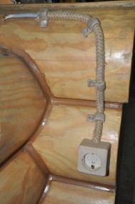 Электрокабель в джутовой оплетке 3х2,5 мм, диам. 14 мм. Бабина 50 м Электрокабель в джутовой оплетке 3х2,5 мм, диам. 14 мм. Бабина 50 м