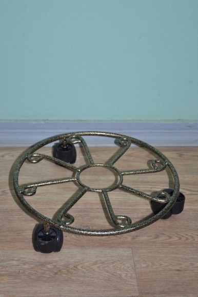 Подставка напольная на колесиках Солнце большое (металл)