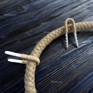 Крепеж оплетеный под кабель электрический (оплетка джутовая)