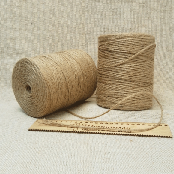 Шпагат джутовый пятиниточный 5х560 текс (1 кг)