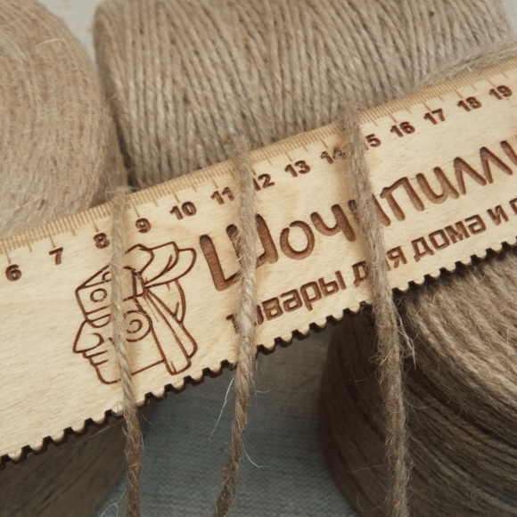 Шпагат джутовый пятиниточный 5х560 текс (1 кг)