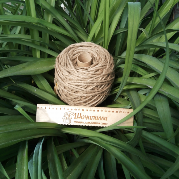Шпагат джутовый 9-ти ниточный 3 мм (Клубок 100 м)