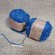 Джутовая пряжа для ручного вязания 2х280 текс (корол синий). Длина 180 м