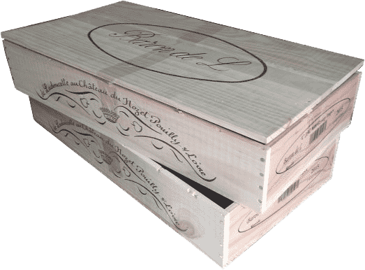 Ящик винный (на 6 бутылок) плоские с крышкой