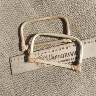 Ручки бамбуковые для сумок и корзин Широкая (комплект 2 шт)