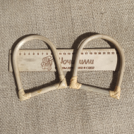 Ручки бамбуковые Узкая для корзин и сумок (комплект 2 шт) Ручки бамбуковые Узкая для корзин и сумок (комплект 2 шт)