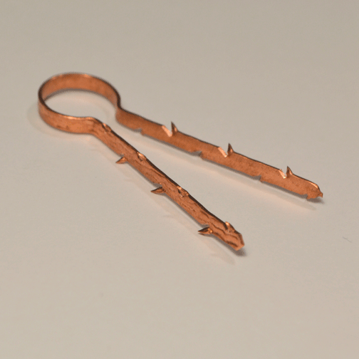 Крепеж для кабеля в оплетке из джута (медный)