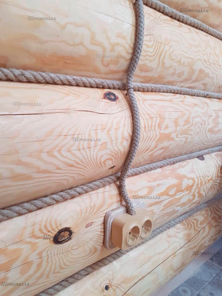 Крепеж для кабеля в оплетке из джута (медный)