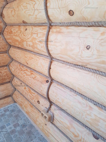 Крепеж для кабеля в оплетке из джута (медный)