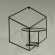 Подставка настенная Кубик объемный на 1 горшок