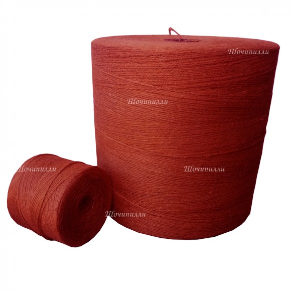 Пряжа джутовая весовая Цветная (катушка 9-12 кг)