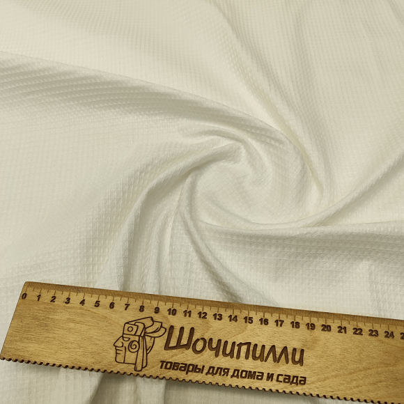 Вафельное полотно Ширина 158 см Плотность 180 гр/м2 Белое