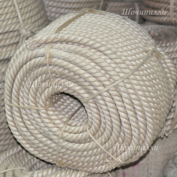 Канат джутовый 22 мм. Бабина 25 кг (метраж 90 м) Канат джутовый 22 мм. Бабина 25 кг (метраж 90 м)