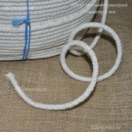 Шнур плетеный хлопчатобумажный 8 мм. Белый