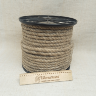 Веревка льняная 14 мм (на катушке по 80 м)