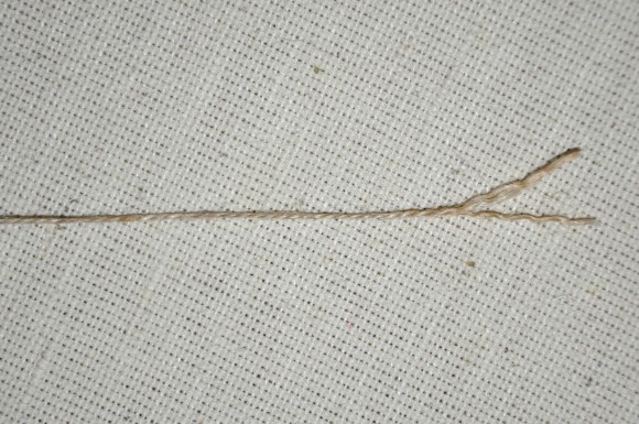 Шпагат джутовый двухниточный 2х280 текс (560 текс) Тонкий в индивидуальной упаковке