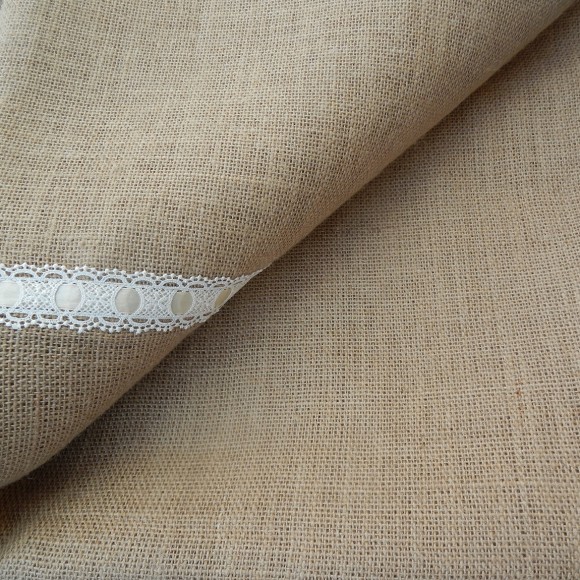 Мешковина джутовая плотная 360-380 гр/м2 джутовая 100%