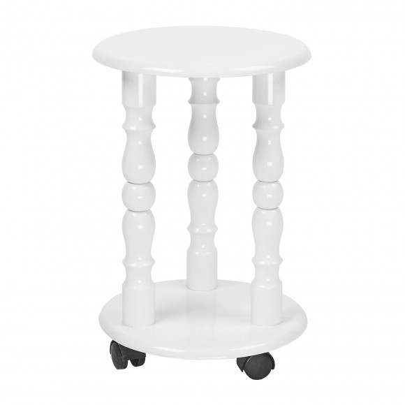 Подставка деревянная на колесиках Тумба малая 45х30х30 см