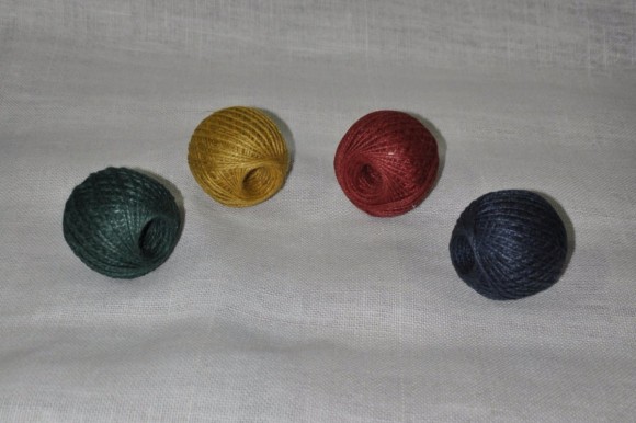 Шпагат джутовый 2х560 текс красный 100 м