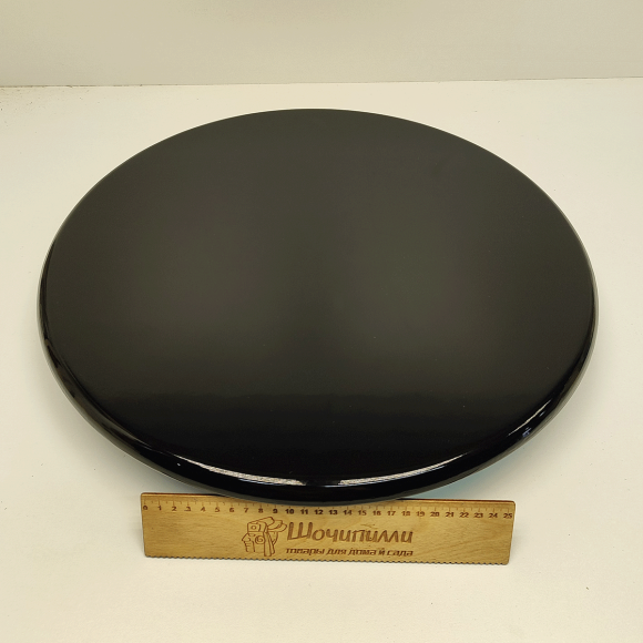 Деревянная подставка напольная Круг на колесиках малый 37 см