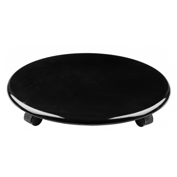 Деревянная подставка напольная Круг на колесиках малый 37 см