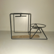 Подставка для цветов на подоконник Геометрия на 2 цветка