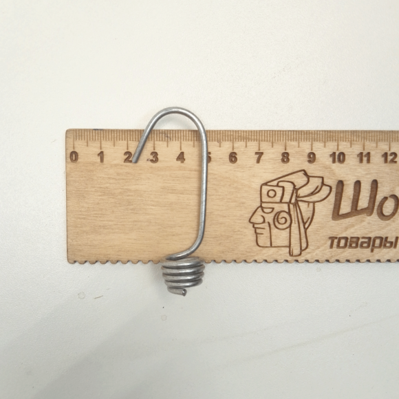 Крючок для резинки-жгута багажного 6-7 мм (комплект 100 шт)