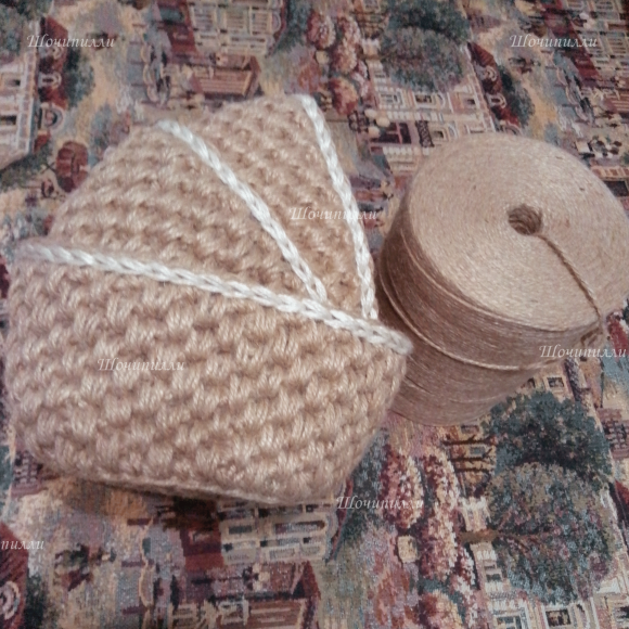 Шпагат джутовый 2-х ниточный (2х560 =1120 текс) 1.5 кг