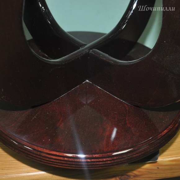 Подставка деревянная Вира на 1 горшок (на роликах)